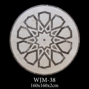 Waterjet Medallion | Afyon White